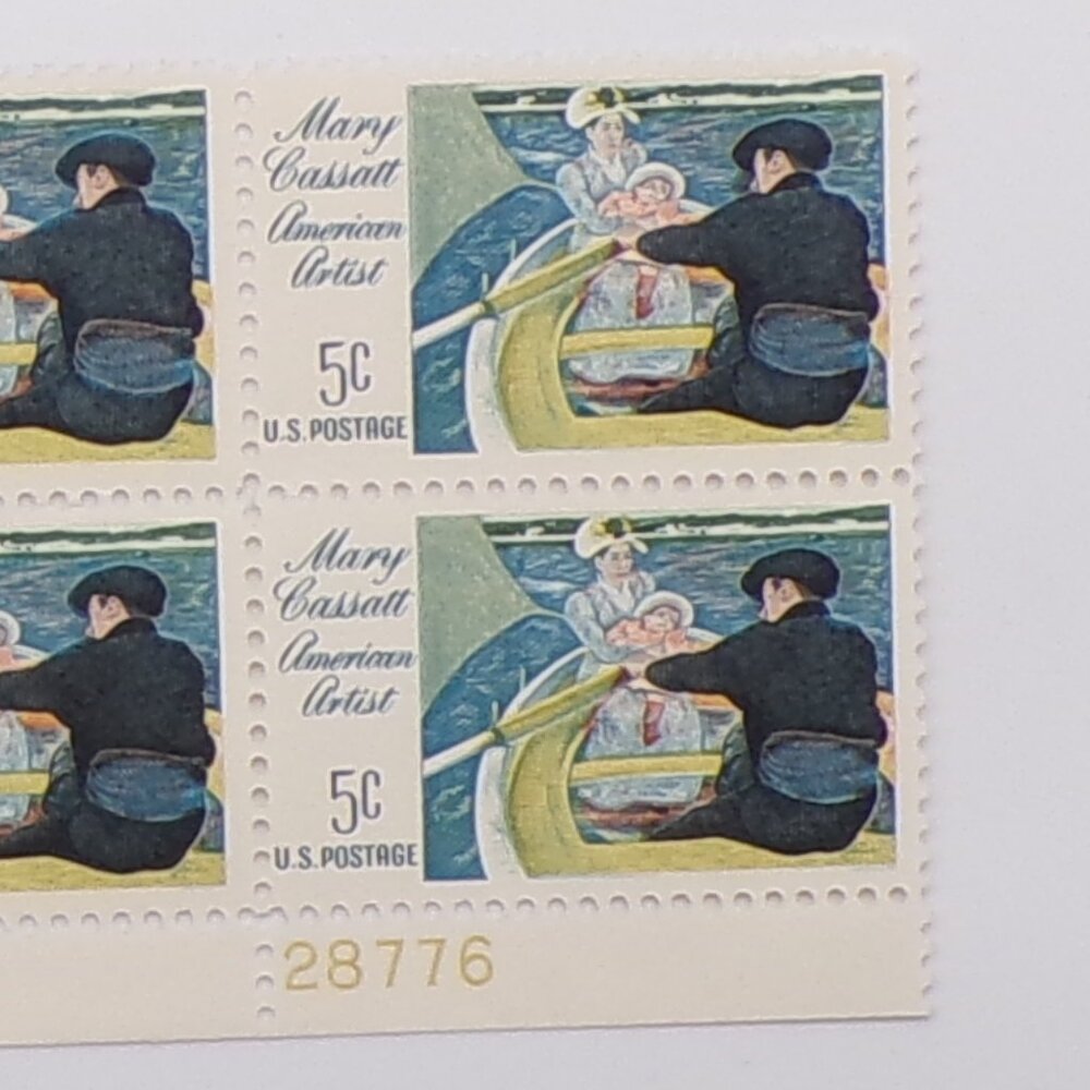 United States Stamps Block of 4  US #1322 1965 Mary Cassatt - Picture 4 of 5